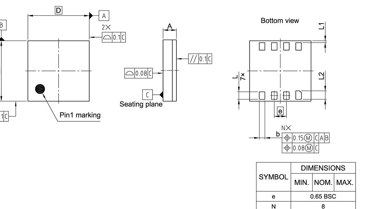 PG-UFLGA-8-1_Package Outline