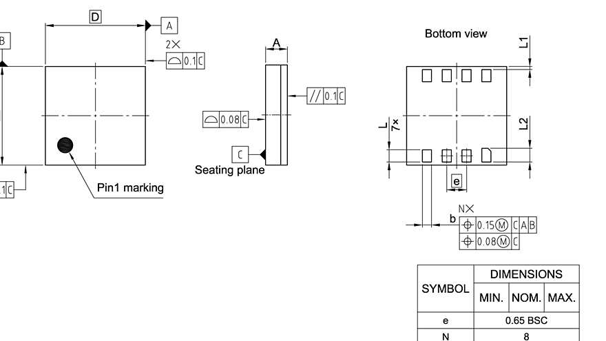 PG-UFLGA-8-1_Package Outline