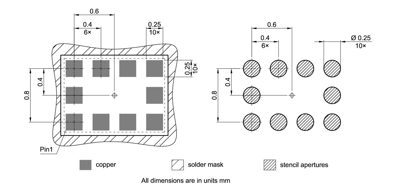 PG-ULGA-10-1_Footprint Drawing