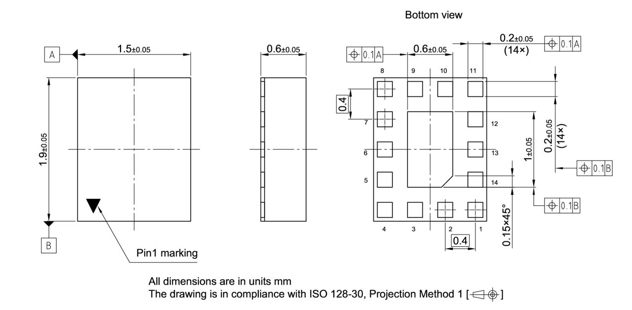 PG-ULGA-14-1_Package Outline