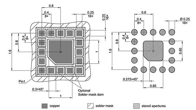 PG-ULGA-16-4_Footprint Drawing