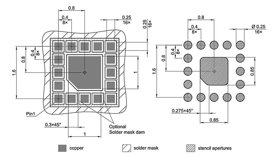 PG-ULGA-16-4_Footprint Drawing