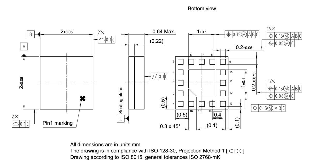PG-ULGA-16-4_Package Outline