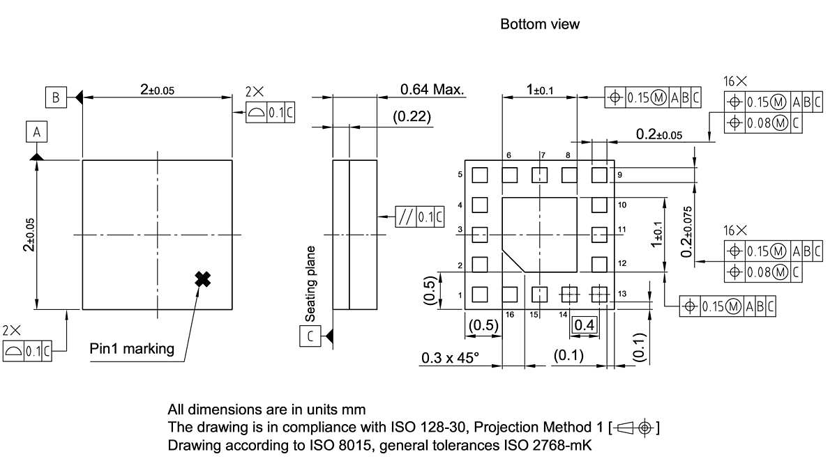 PG-ULGA-16-4_Package Outline
