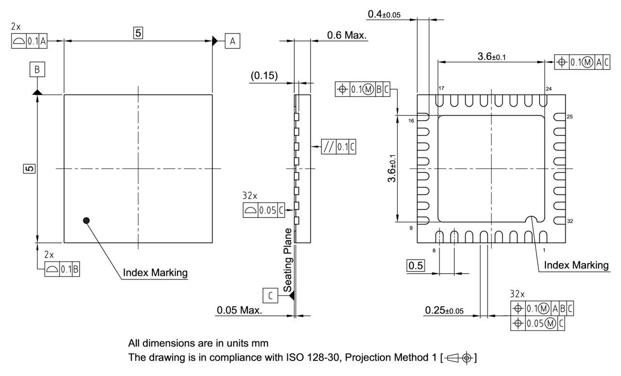 PG-UQFN-32-1_Package Outline