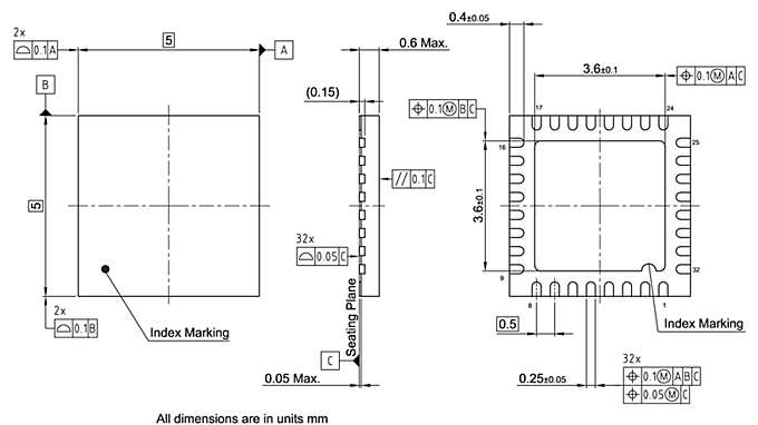 PG-UQFN-32-1_Package Outline