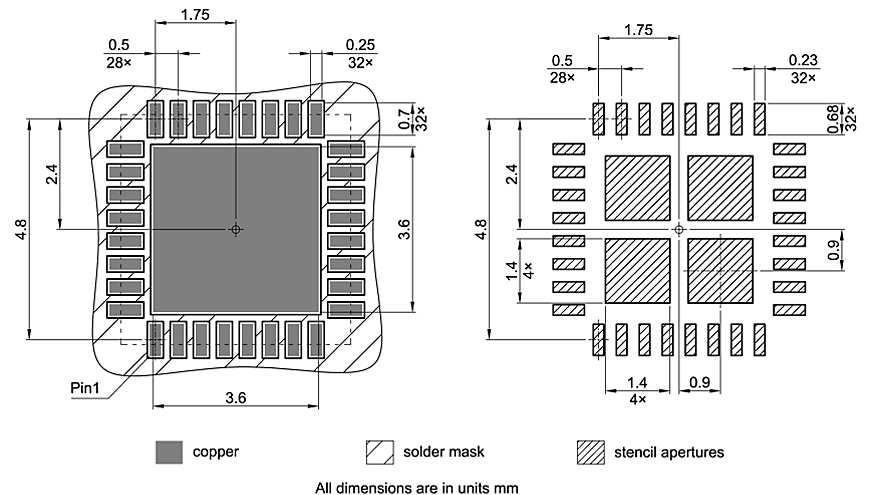 PG-UQFN-32-3_Footprint Drawing
