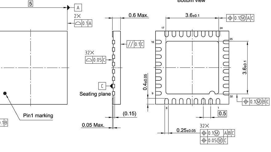 PG-UQFN-32-3_Package Outline