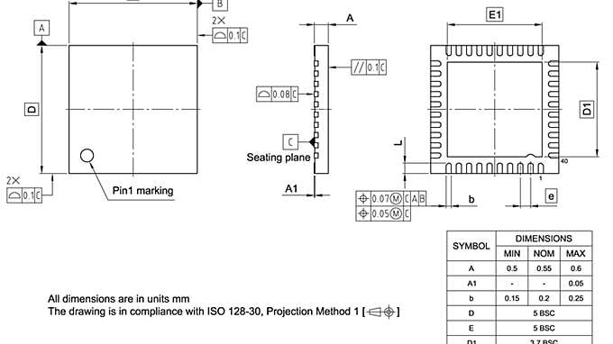 PG-UQFN-40-4_Package Outline
