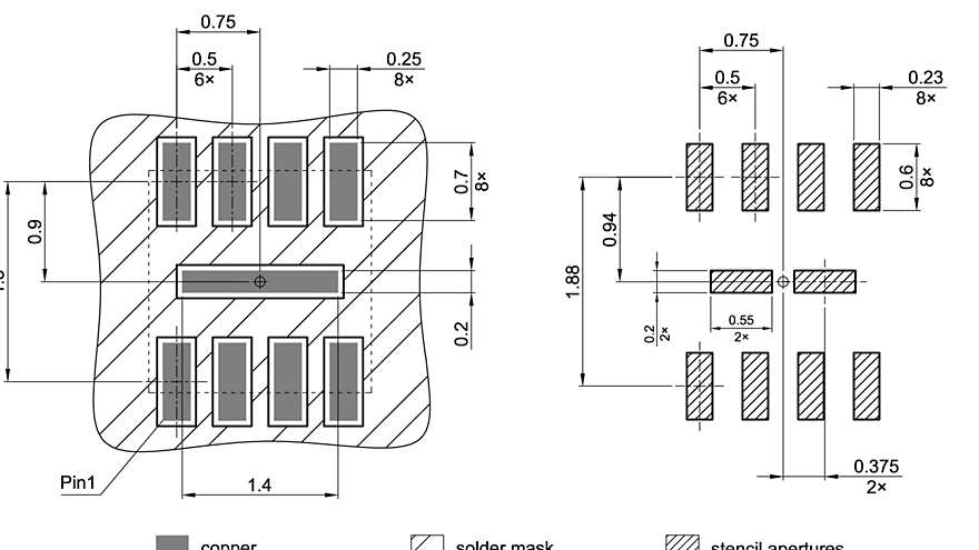 PG-USON-8-7_Footprint Drawing