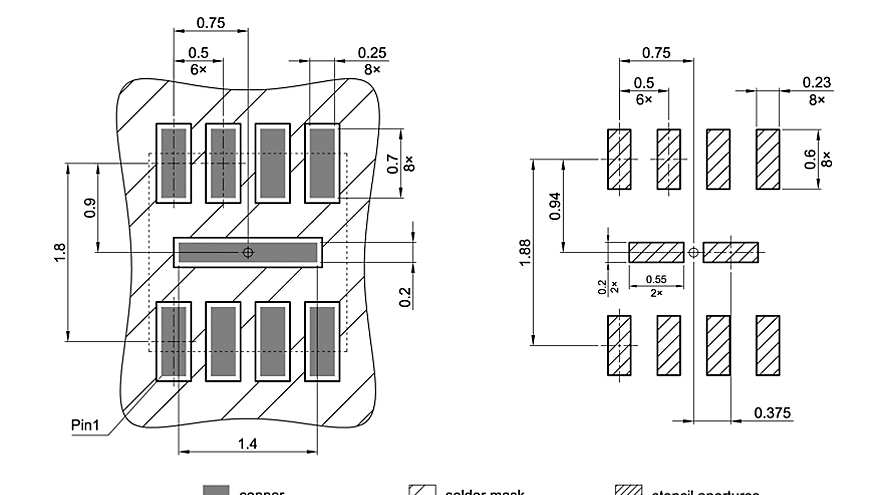 PG-USON-8-8_Footprint Drawing