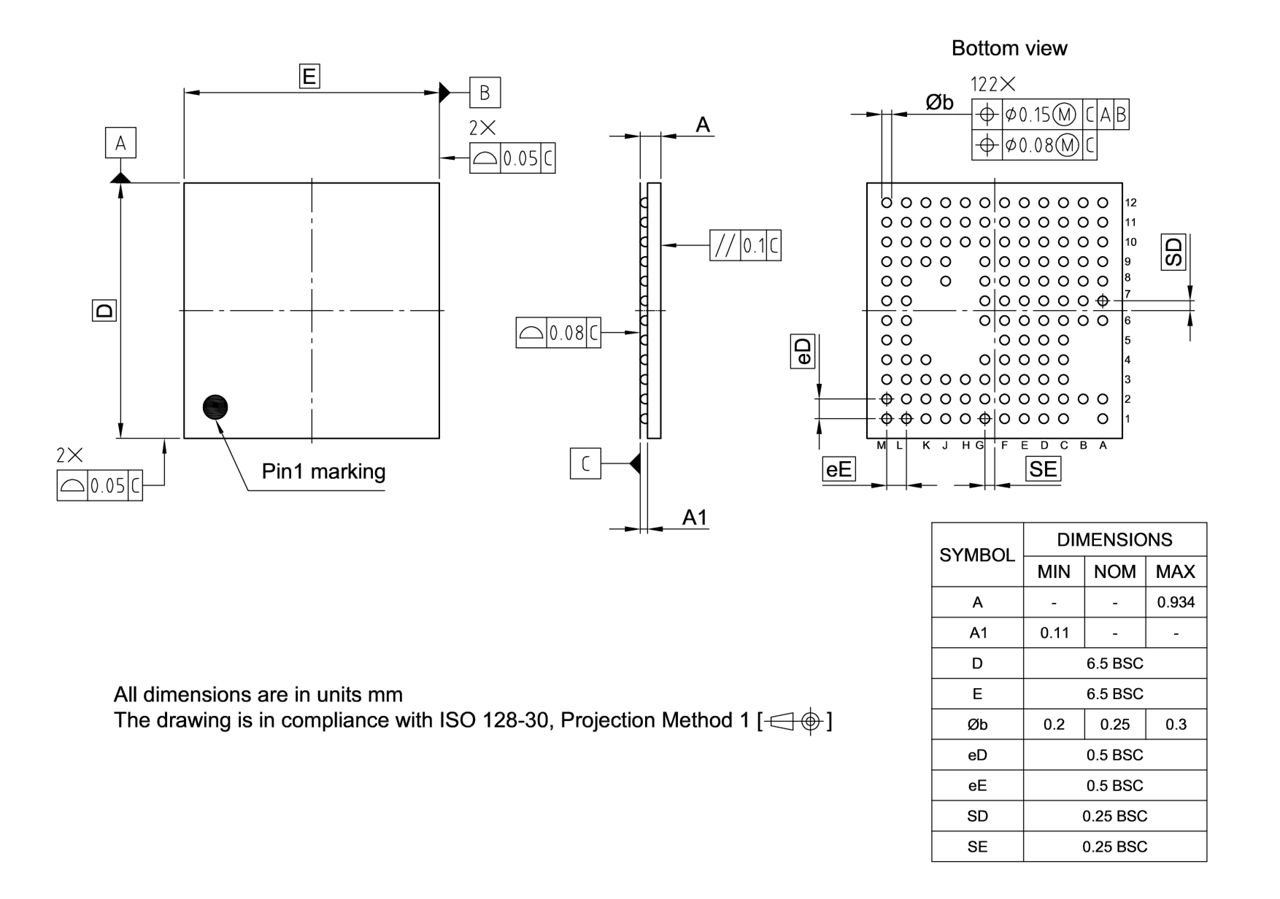 PG-VF2BGA-122-800_Package Outline