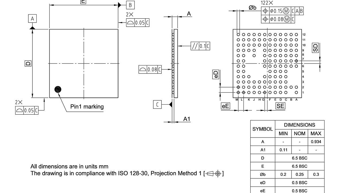 PG-VF2BGA-122-800_Package Outline