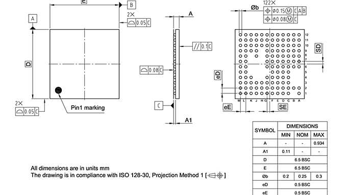 PG-VF2BGA-122-800_Package Outline
