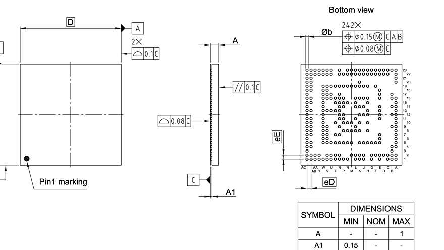 PG-VF2BGA-242-800_Package Outline
