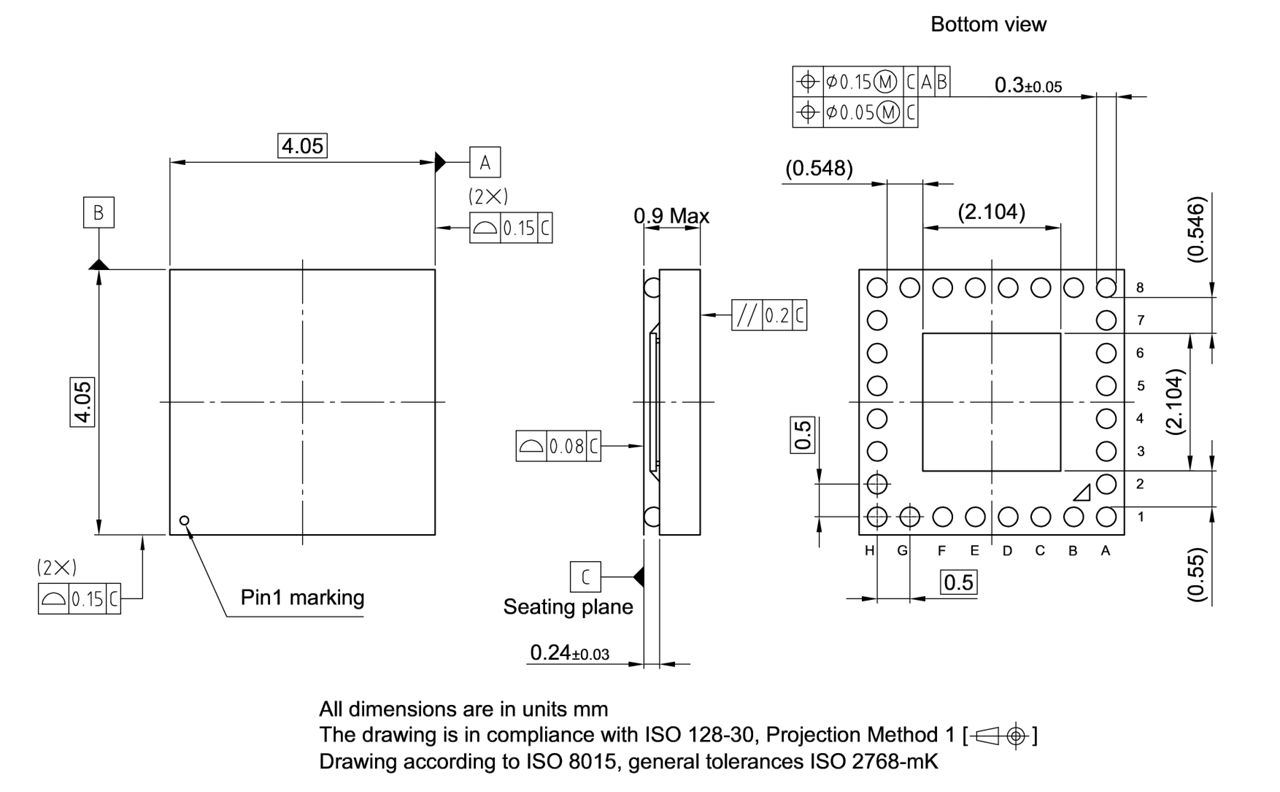 PG-VF2BGA-28-1_Package Outline