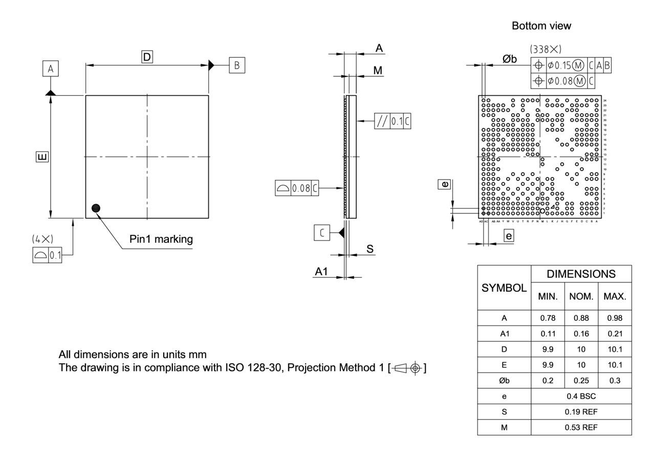 PG-VF2BGA-338-800_Package Outline