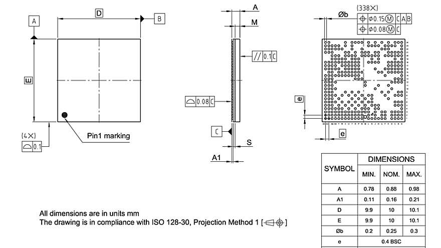 PG-VF2BGA-338-800_Package Outline