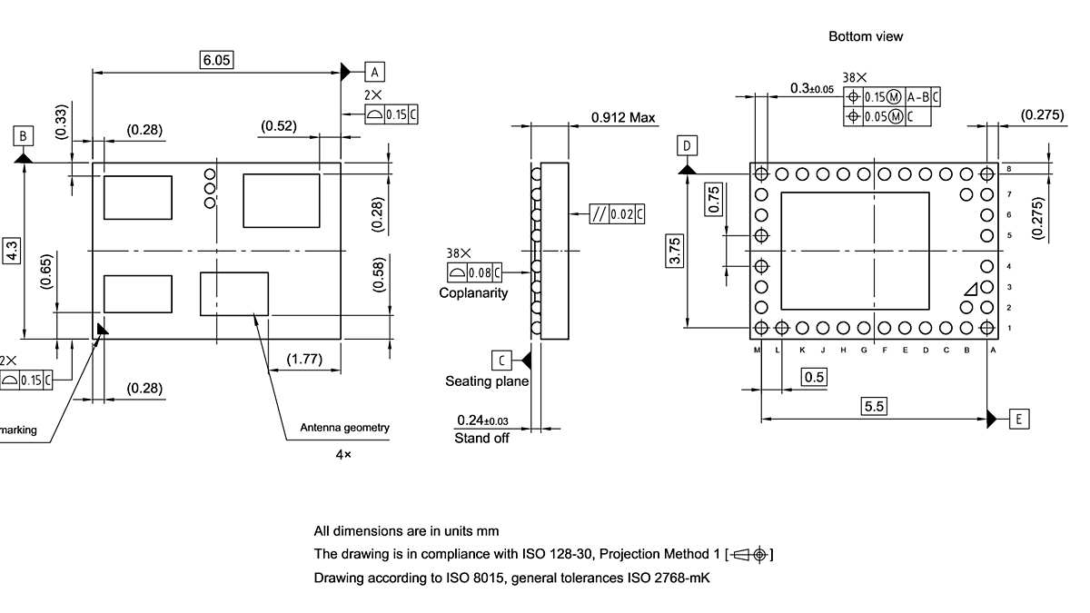 PG-VF2BGA-38-1_Package Outline