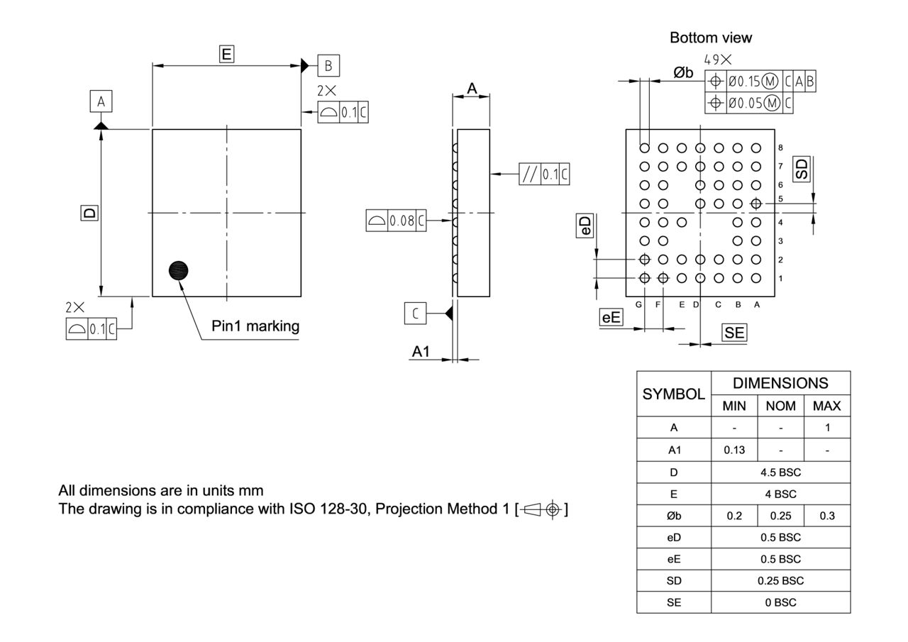 PG-VF2BGA-49-800_Package Outline