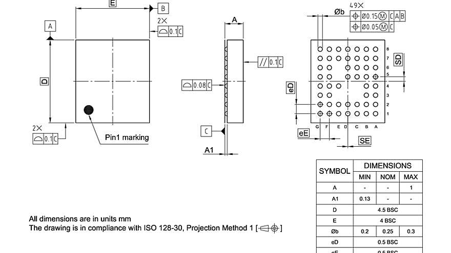 PG-VF2BGA-49-800_Package Outline