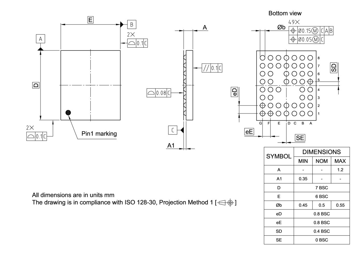 PG-VF2BGA-49-801_Package Outline