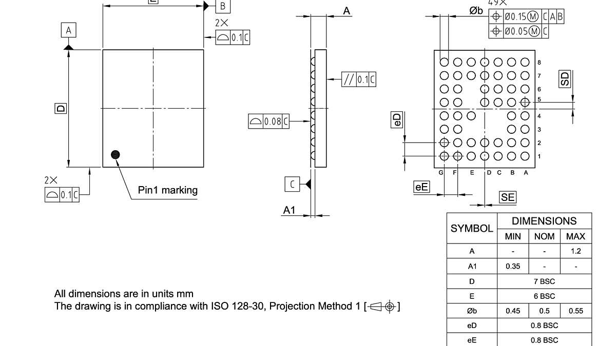 PG-VF2BGA-49-801_Package Outline