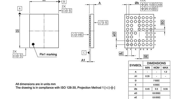 PG-VF2BGA-49-801_Package Outline