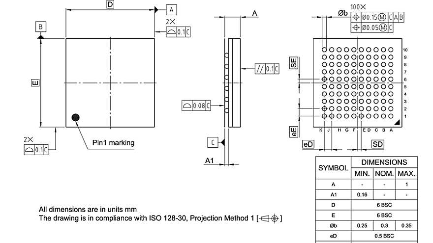 PG-VFBGA-100-800_Package Outline