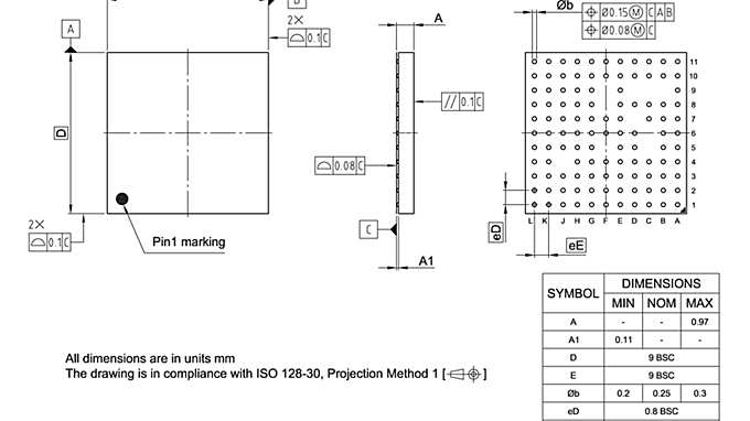 PG-VFBGA-111-800_Package Outline