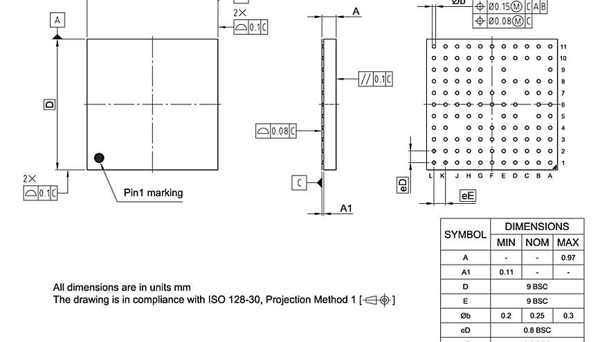 PG-VFBGA-111-800_Package Outline
