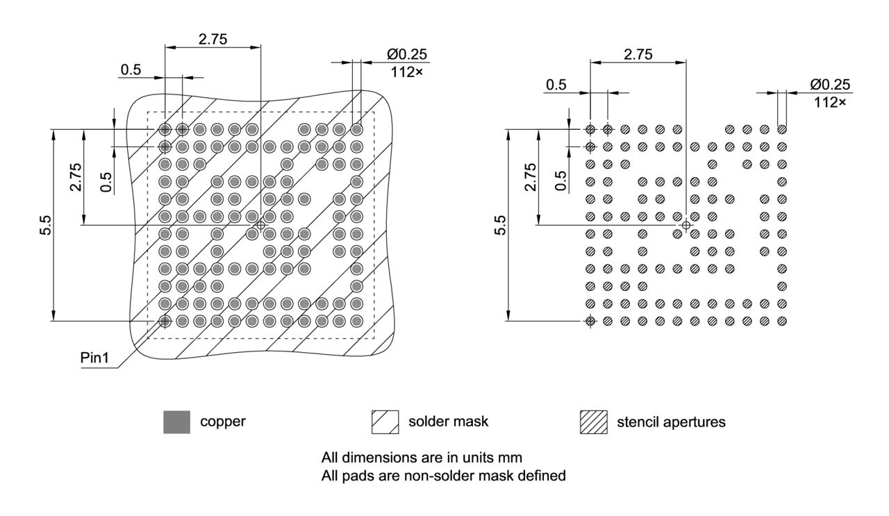 PG-VFBGA-112-800_Footprint Drawing