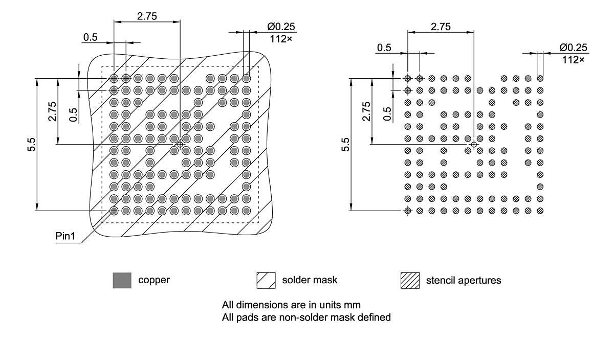 PG-VFBGA-112-800_Footprint Drawing