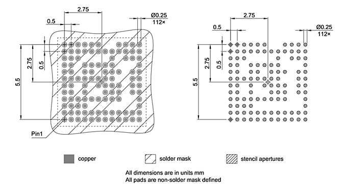 PG-VFBGA-112-800_Footprint Drawing