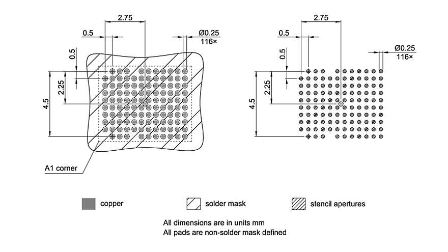 PG-VFBGA-116-800_Footprint Drawing