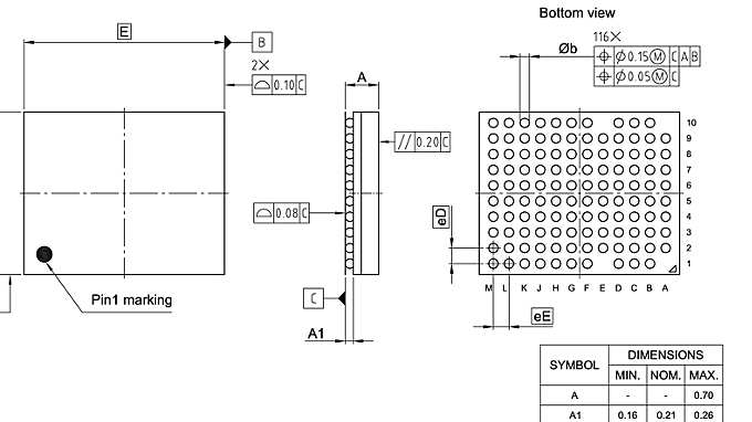 PG-VFBGA-116-800_Package Outline