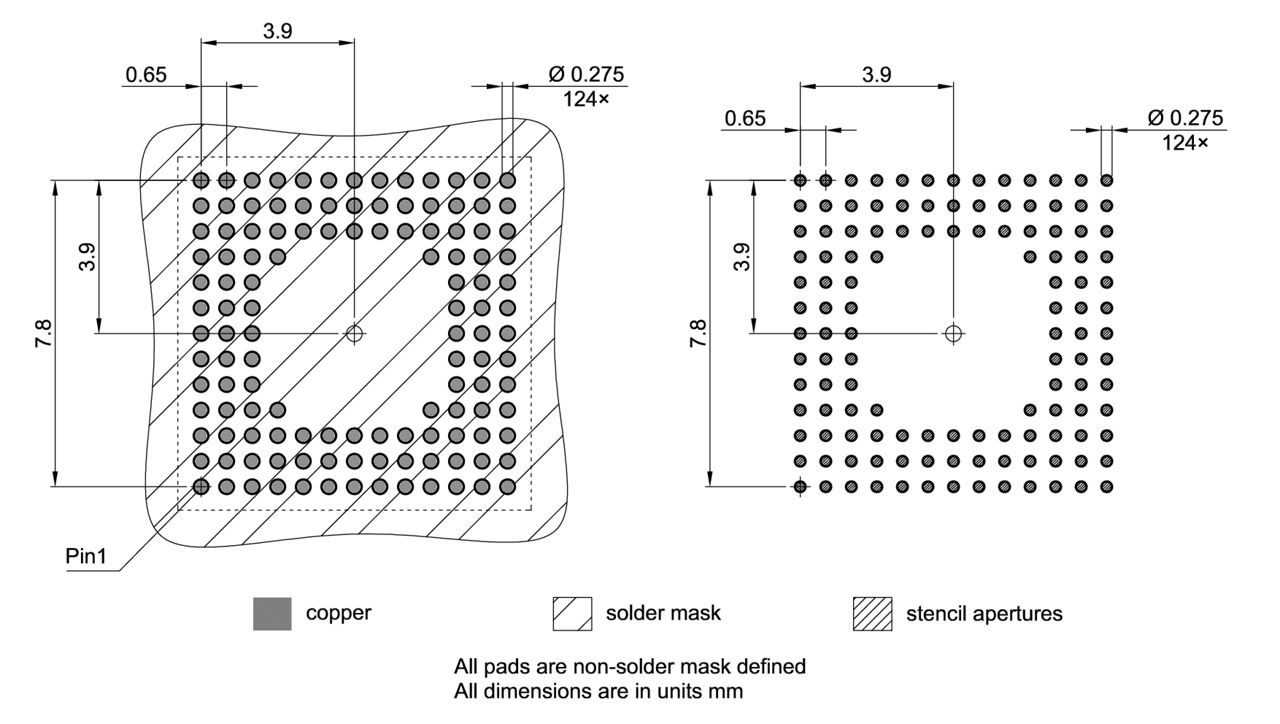 PG-VFBGA-124-800_Footprint Drawing