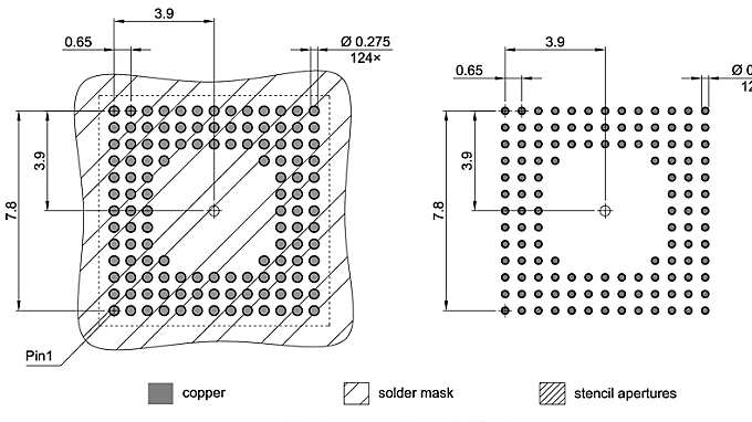 PG-VFBGA-124-800_Footprint Drawing