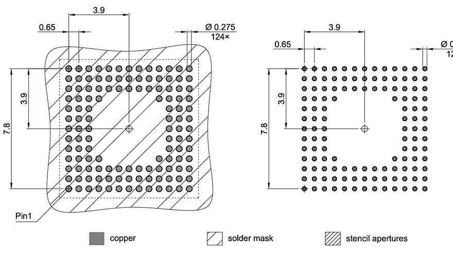 PG-VFBGA-124-800_Footprint Drawing