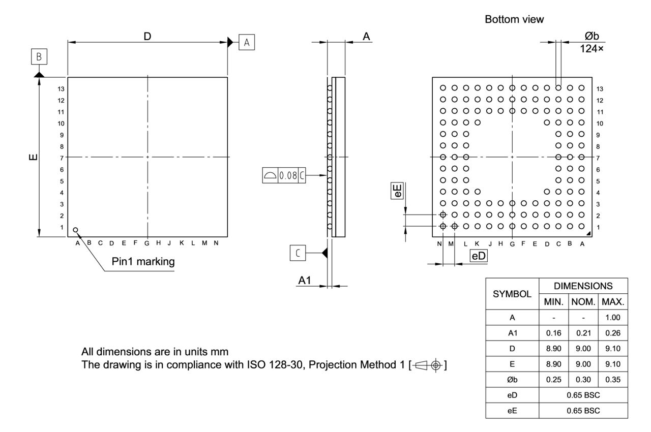PG-VFBGA-124-800_Package Outline
