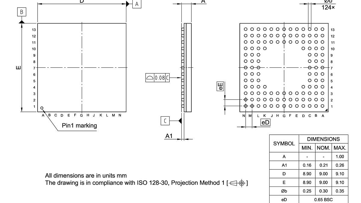 PG-VFBGA-124-800_Package Outline