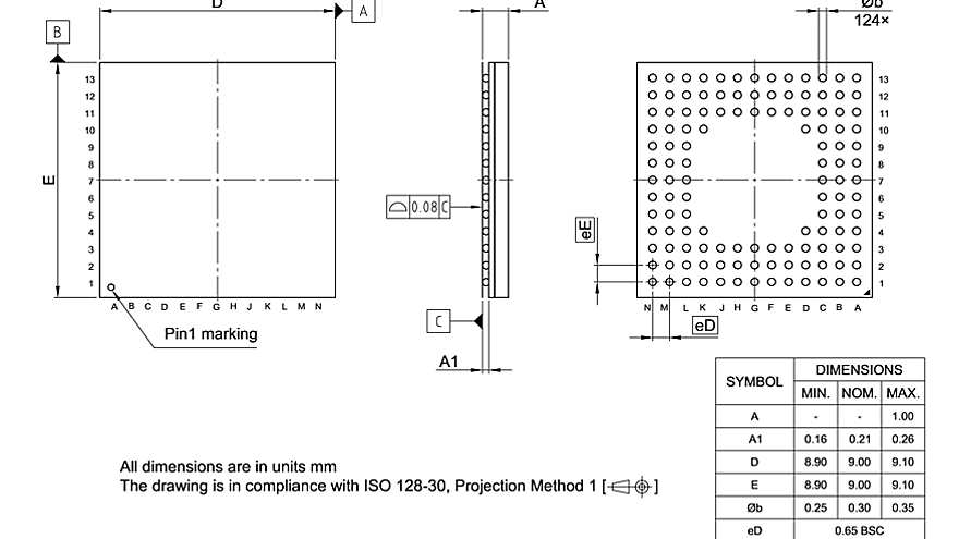 PG-VFBGA-124-800_Package Outline