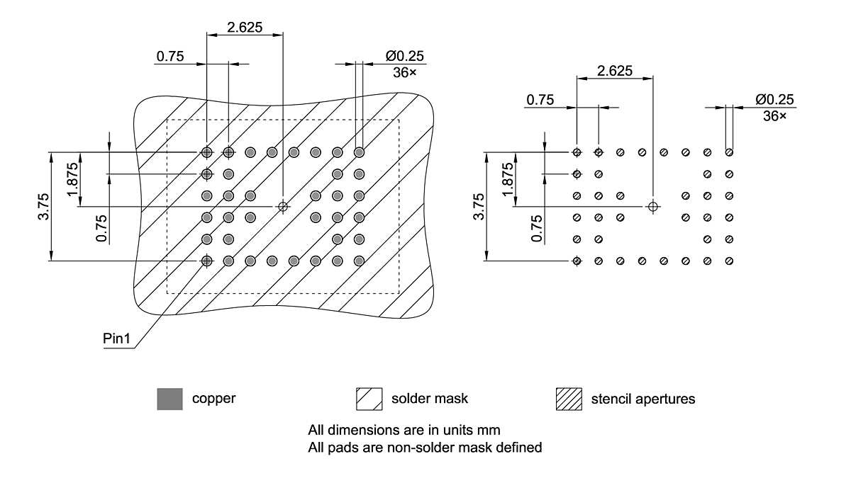 PG-VFBGA-36-801_Footprint Drawing