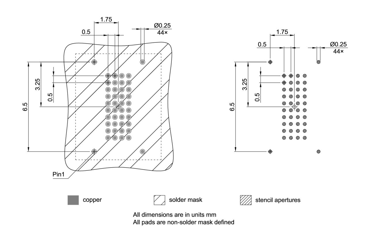 PG-VFBGA-44-800_Footprint Drawing