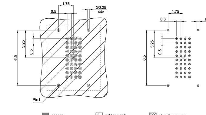 PG-VFBGA-44-800_Footprint Drawing