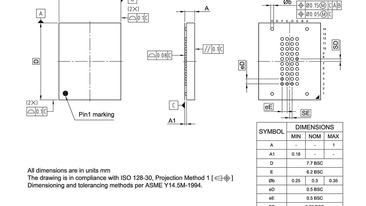 PG-VFBGA-44-800_Package Outline