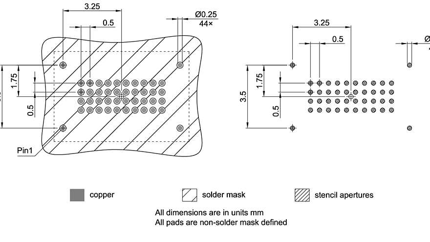 PG-VFBGA-44-801_Footprint Drawing