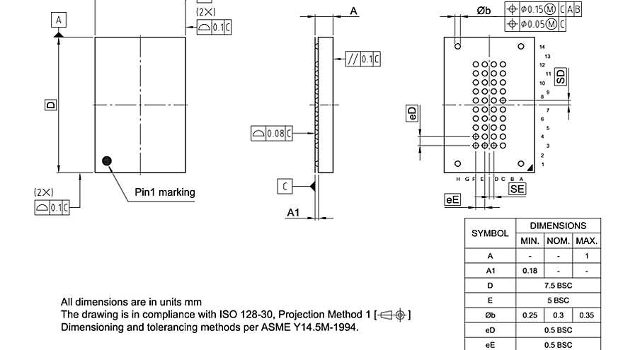 PG-VFBGA-44-801_Package Outline