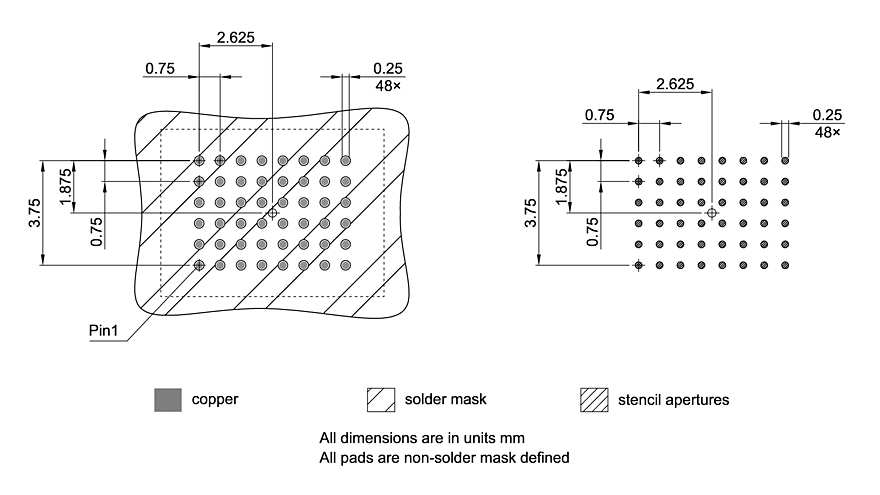 PG-VFBGA-48-800_Footprint Drawing