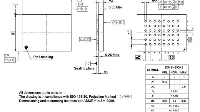 PG-VFBGA-48-800_Package Outline